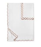 Pratesi cotton Super King duvet cover with chain motif design, 260cm x 220cm, imported from the UK