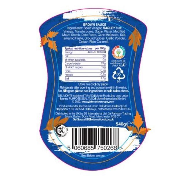 Del Monte Brown Sauce 540g