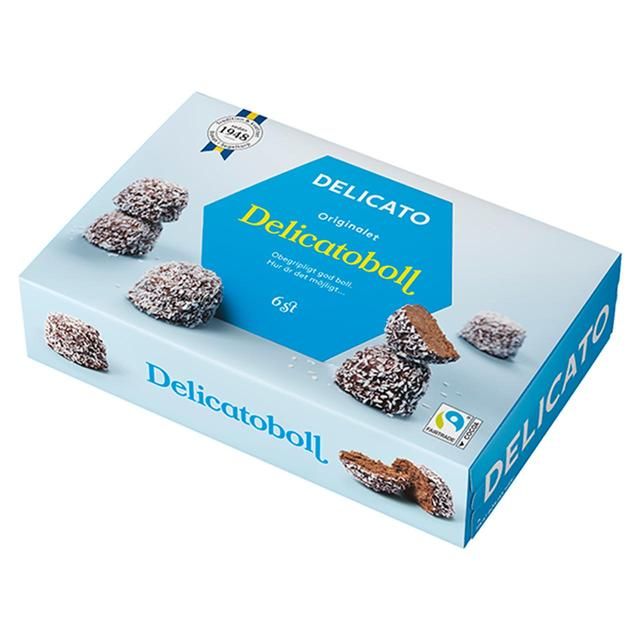 Delicato Chokladboll Chocolate Mocha Top 6 x 40g