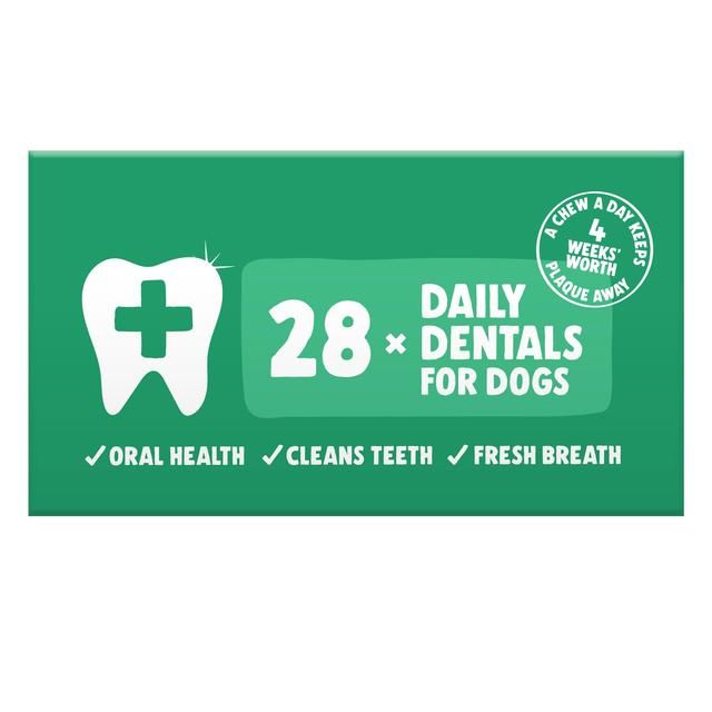 Denzel's Daily Dentals Large Dog Peanut Butter Peppermint & Parsley   28 x 30g