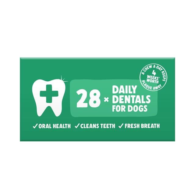 Denzel's Daily Dentals Medium Dog Peanut Butter Peppermint & Parsley 28 x 30g