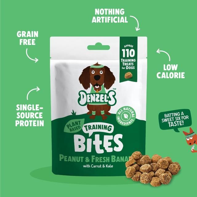 Denzel's Plant-Based Training Bites - Peanut Butter Banana & Kale   100g