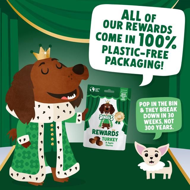 Denzel's Premium Rewards Turkey & Apple Charms   70g
