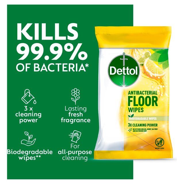 Dettol Antibacterial Extra Large Floor Wipes 25 per pack