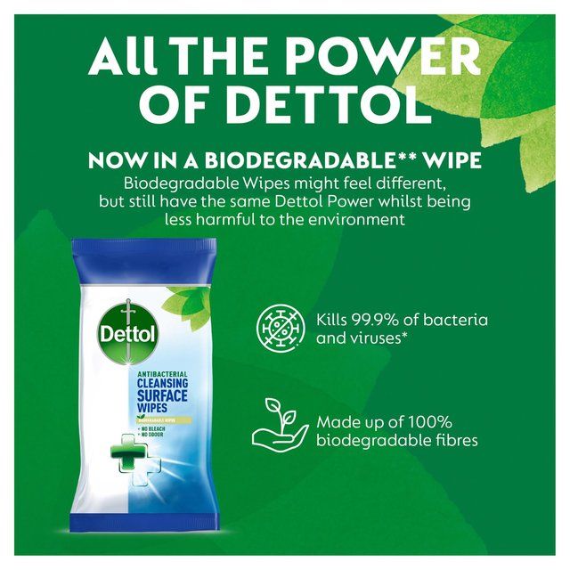 Dettol Antibacterial Multi Surface Cleaning Wipes 72 per pack