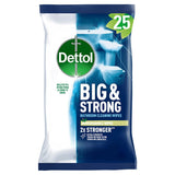 Dettol Big & Strong Antibacterial Biodegradable Bathroom Cleaning Wipes x25