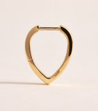 Anita Ko yellow gold lotus hoop earrings, UK version