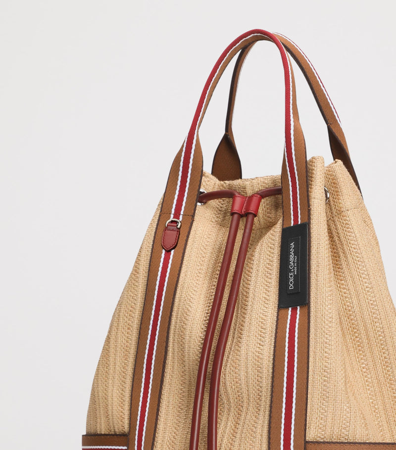 Dolce&Gabbana raffia leather backpack - British product