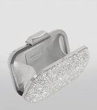 Jimmy Choo cloud clutch bag crystal embellished chain strap (British brand)