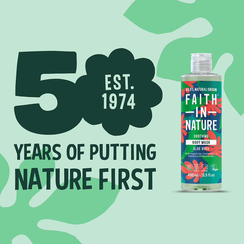 Faith In Nature Body Wash Aloe Vera 400ml - British product