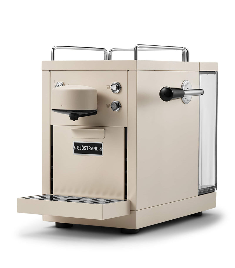 Sjöstrand The Original capsule coffee machine with espresso and lungo settings (British brand)