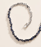 Suzanne Kalan white gold blue sapphire tennis necklace - British product