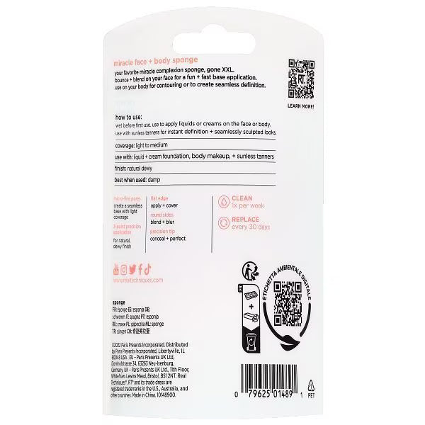 Real Techniques Miracle Body Complexion Sponge, imported from the UK