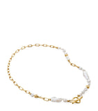 Monica Vinader gold vermeil keshi pearl necklace - British product