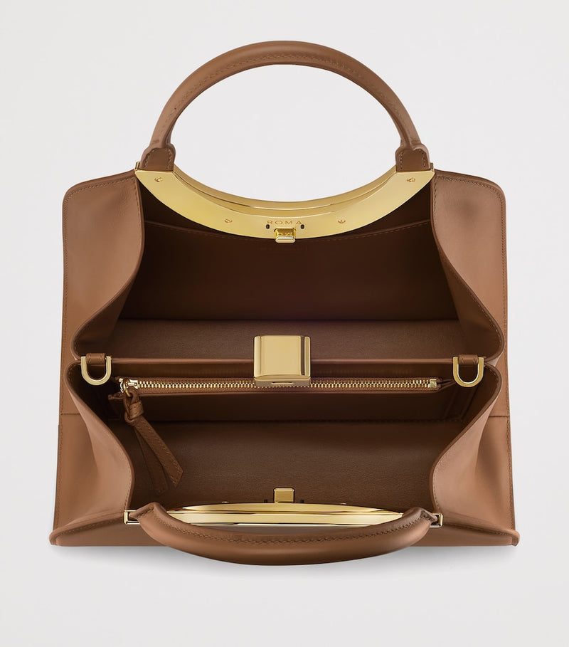 Bvlgari Roma medium leather top-handle bag - British product