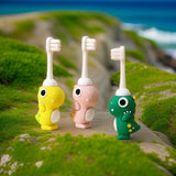 Smiley Clinic Kids Dinosaur Toothbrush Forest Green (British brand)