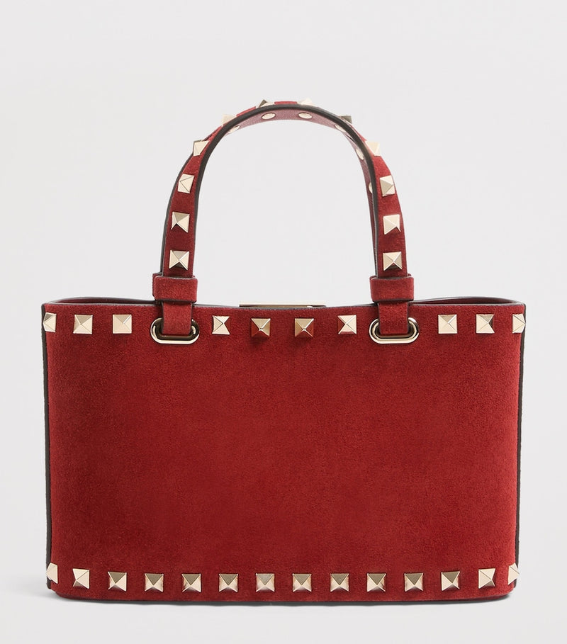 Valentino Garavani mini split-leather Rockstud tote bag (British brand)