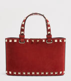 Valentino Garavani mini split-leather Rockstud tote bag (British brand)