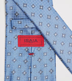 Isaia formal silk tie jacquard design 6cm, UK version