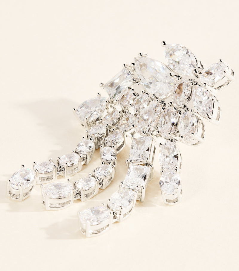 Self-Portrait crystal embellished earrings, UK version