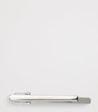Tateossian sterling silver tie clip with check motif, imported from the UK