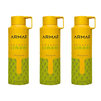 Superdrug ARMAF Odyssey Limoni Fresh Perfumed Body Spray 200ml (Pack of 3)- Buy online at McGrocer
