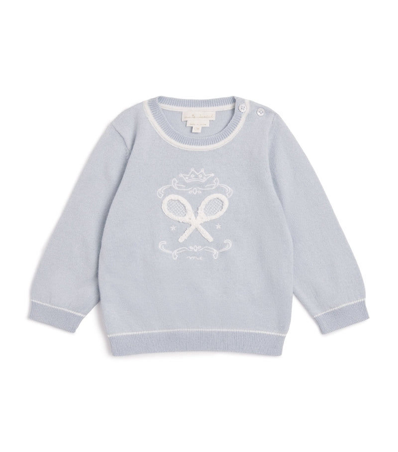 Marie-Chantal Camille Tennis Sweater infant 3-24 months, imported from the UK