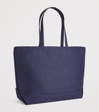 Harrods medium cotton embroidered logo tote bag, UK version