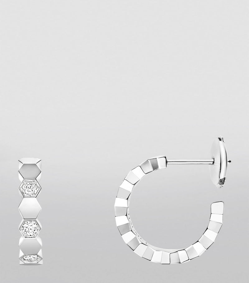 Chaumet hoop earrings white gold diamond, UK version