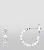 Chaumet hoop earrings white gold diamond, UK version