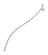Harrods Boodles Platinum, Mixed Gold and Diamond Classic Tennis Bracelet 18.5cm- Buy online at McGrocer