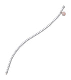 Boodles Platinum, Mixed Gold and Diamond Classic Tennis Bracelet