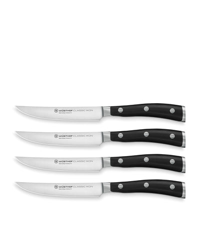 Harrods Wusthof Classic Ikon Steak Knives Set of 4- Buy online at McGrocer
