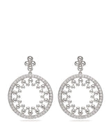 Harrods Boodles White Gold and Diamond Circus Drop Earrings- Buy online at McGrocer
