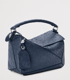 LOEWE Puzzle handbag small ostrich leather, imported from the UK