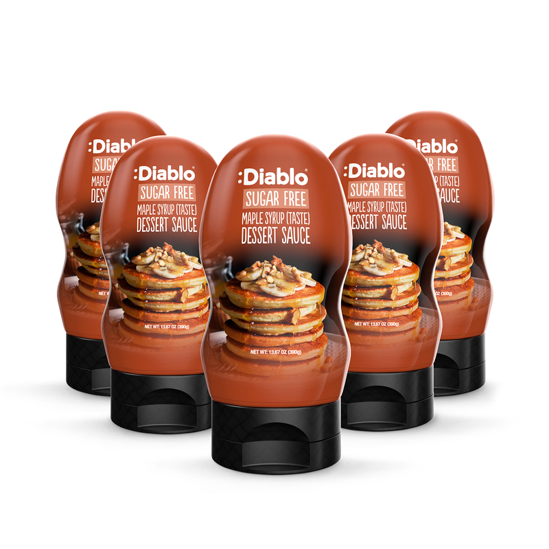 Diablo sugar free maple syrup style dessert sauce 390g, UK version