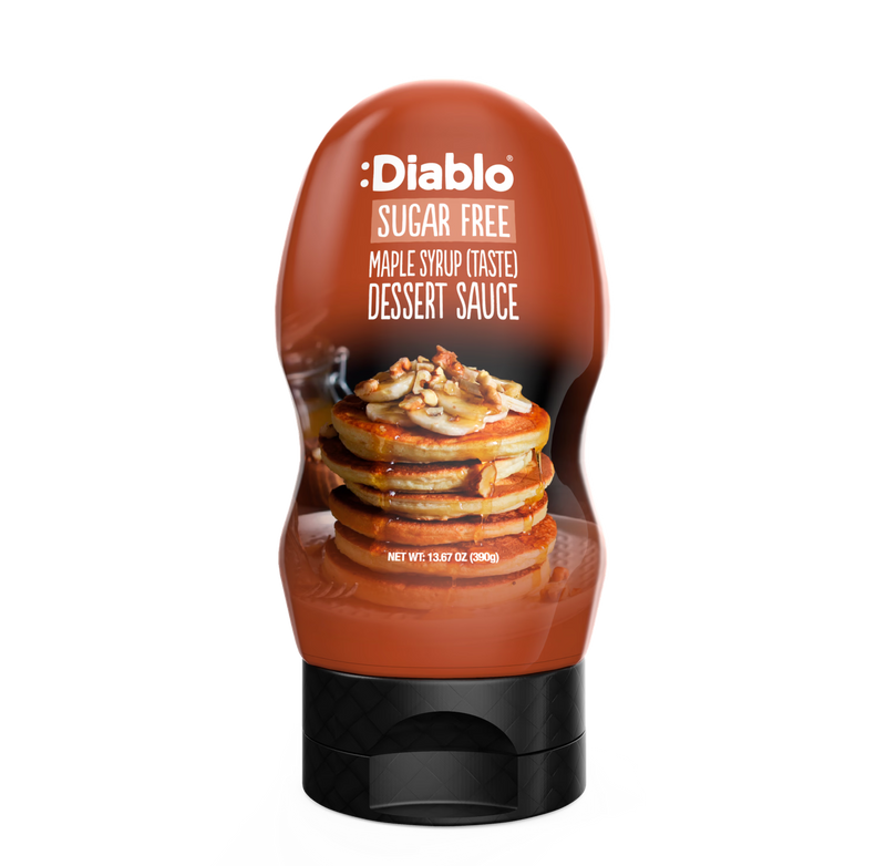Diablo sugar free maple syrup style dessert sauce 390g, UK version