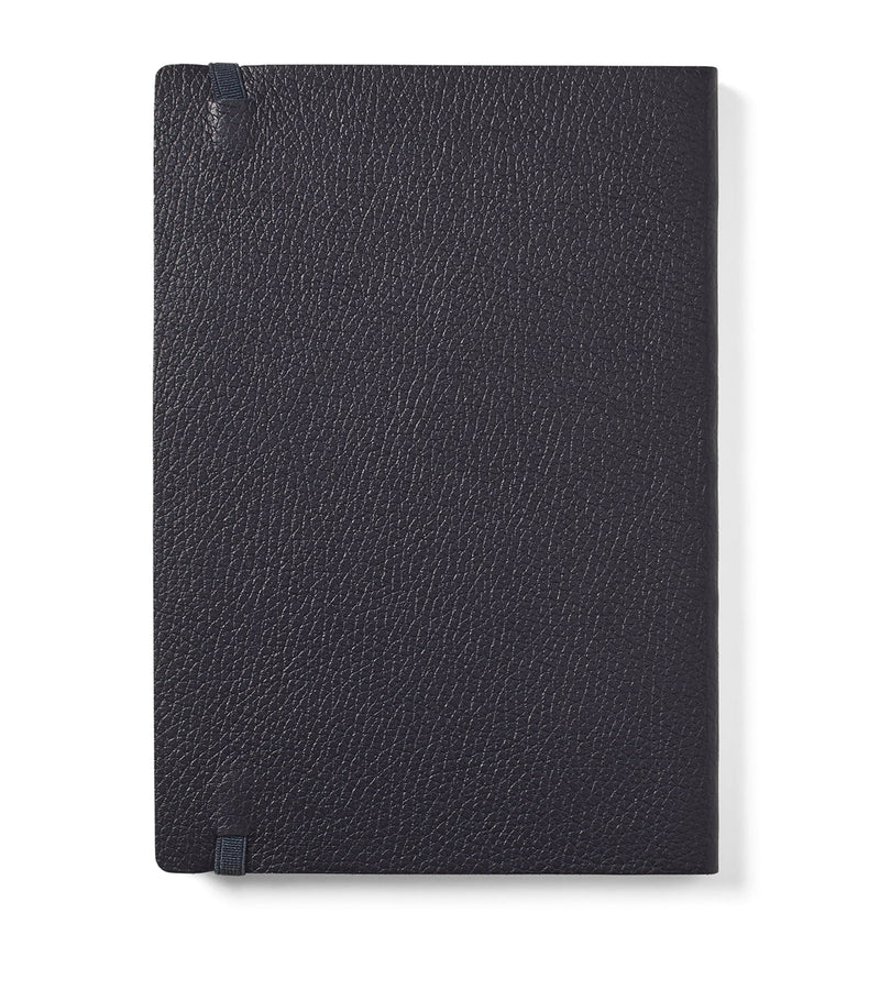 Aspinal of London Grained Leather Bound A5 notebook - British product