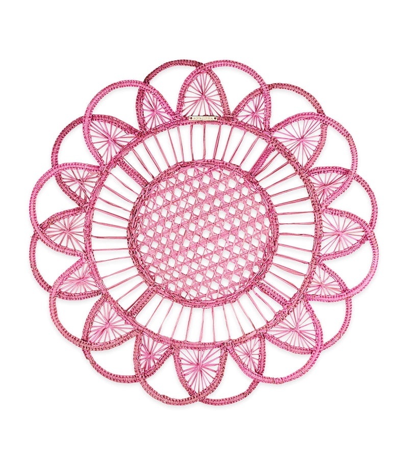 Aquazzura sunflower placemat bubblegum pink set of two - British product