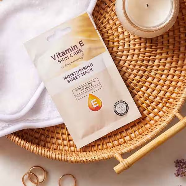 Vitamin E Sheet Mask for Dry Skin (British brand)