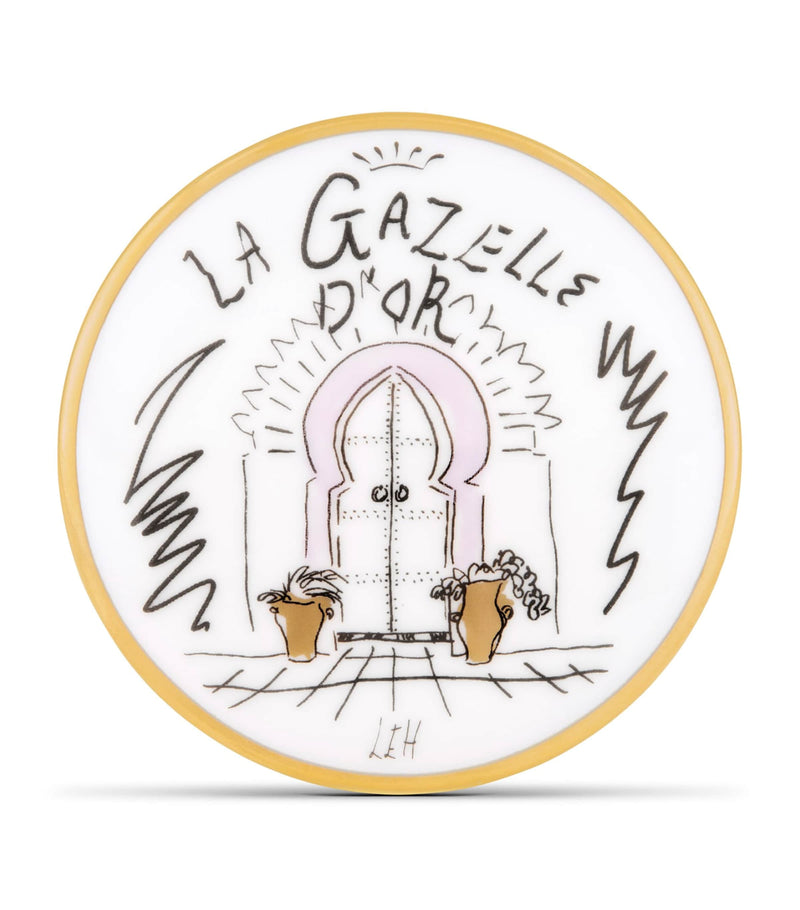 GINORI 1735 La Gazelle D'Or porcelain jewellery box, UK version