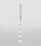 Persée white gold diamond hoop earring, imported from the UK