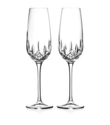 Harrods Waterford Lismore Essence Crystal Champagne Flutes Set of 2- Buy online at McGrocer