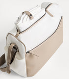 Brunello Cucinelli Kids leather-nylon changing bag, imported from the UK