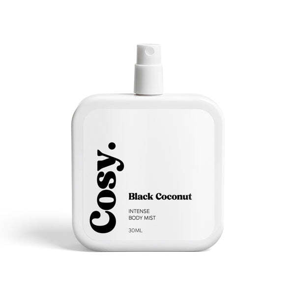 Cosy Black Coconut body mist 30ml, imported from the UK