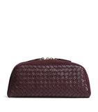 Bottega Veneta large leather Nodo pouch with Intrecciato weave, imported from the UK