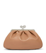 Harrods Weekend Max Mara Medium Leather Pasticcino Clutch Bag- Buy online at McGrocer