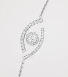 Messika Lucky Eye white gold diamond bracelet 0.21ct (British brand)