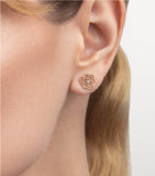 Piaget rose gold diamond earrings, UK version