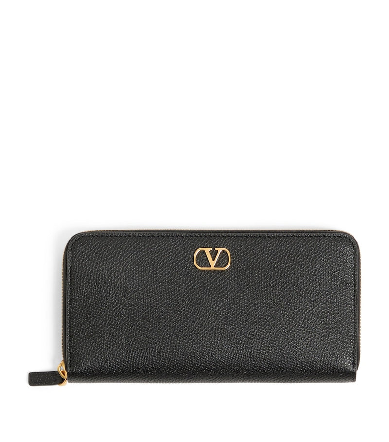 Valentino Garavani VLogo Signature zip-around wallet calf leather - British product